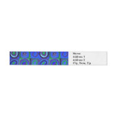 カンディンスキー Farbstudie Blue Quadrate Square Circle ラップアラウンド宛名ラベル (単一)