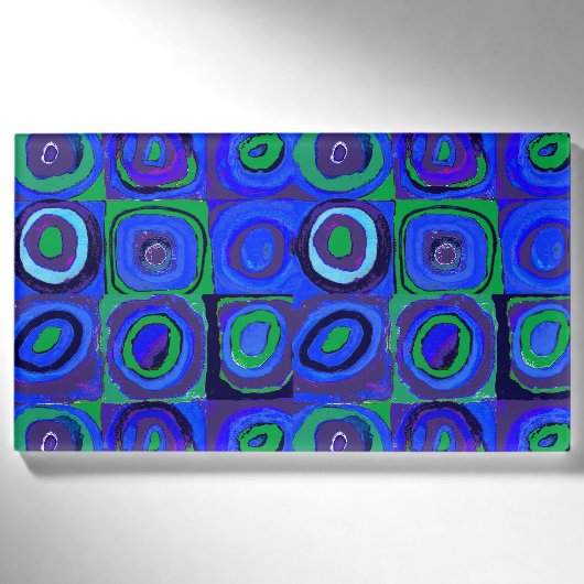カンディンスキー Farbstudie Blue Quadrate Square Circle 名札 (正面)