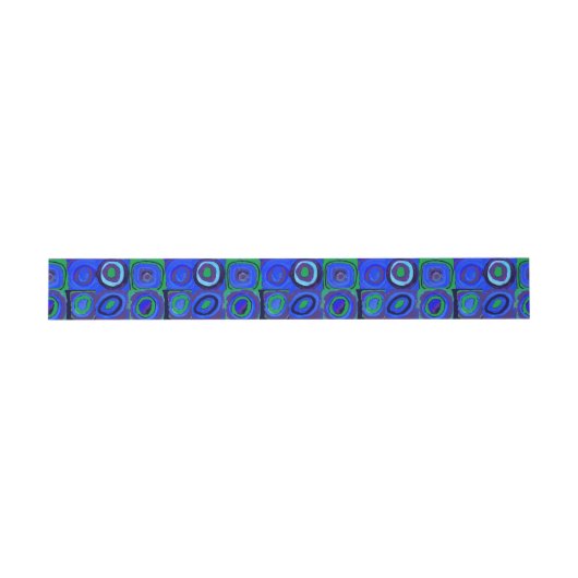 カンディンスキー Farbstudie Blue Quadrate Square Circle  招待状ベリーバンド (フラット)