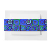 カンディンスキー Farbstudie Blue Quadrate Square Circle  招待状ベリーバンド (正面例)