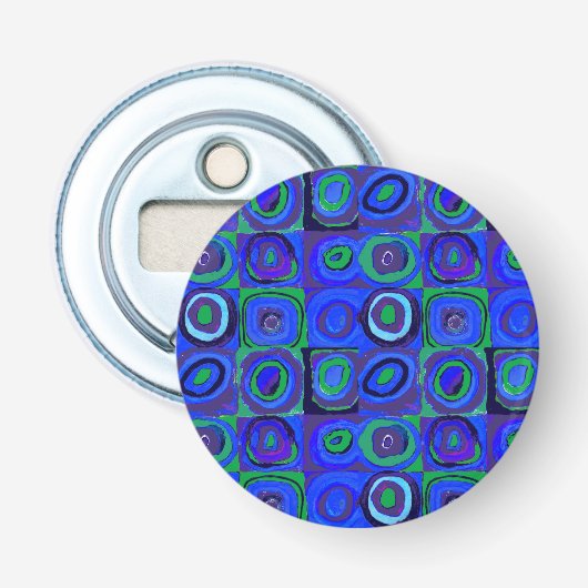 カンディンスキー Farbstudie Blue Quadrate Square Circle 栓抜き (正面)
