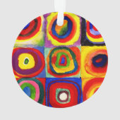 カンディンスキー Farbstudie Quadrate 四角形 円形 アート オーナメント (裏面)