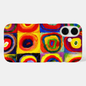 カンディンスキー Farbstudie Quadrate 四角形 円形 アート Case-Mate iPhoneケース (裏面 (横))
