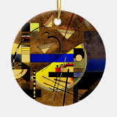 カンディンスキー – Festes III、抽象芸術・アート セラミックオーナメント (正面)