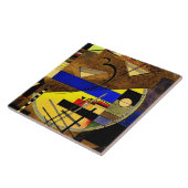 カンディンスキー – Festes III、抽象芸術・アート タイル (側面)