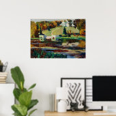 カンディンスキー – Skizze fur Achtyrka-Herbst ポスター (ホームオフィス)