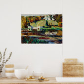 カンディンスキー – Skizze fur Achtyrka-Herbst ポスター (キッチン)