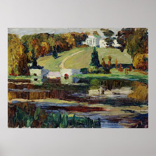 カンディンスキー – Skizze fur Achtyrka-Herbst ポスター (正面)