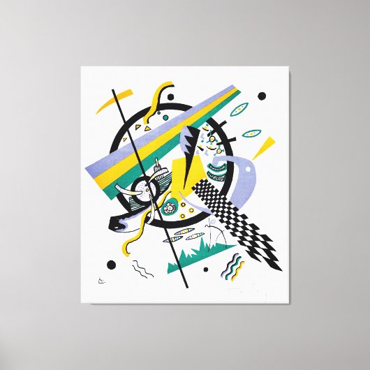 カンディンスキー – SMALL WORLDS IV - 1922 – バウハウス – キャンバスプリント (正面)