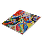 カンディンスキー – Tableau a la Tache Rouge タイル (側面)