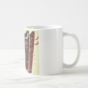 カンディンスキーBrownサプリメント抽象芸術 コーヒーマグカップ