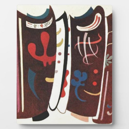 カンディンスキーBrownサプリメント抽象芸術 フォトプラーク (正面)