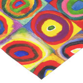 カンディンスキーFarbstudieクアドレイトスクウェア円アート ショートテーブルランナー (コーナー)
