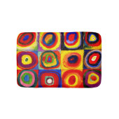 カンディンスキーFarbstudieクアドレイトスクウェア円アート バスマット (正面)