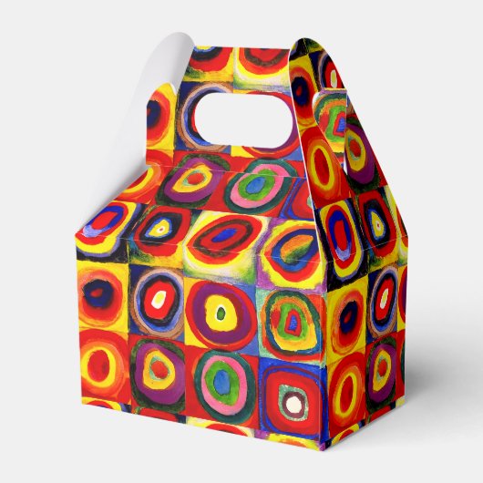 カンディンスキーFarbstudieクアドレイトスクウェア円アート フェイバーボックス (裏面サイド)