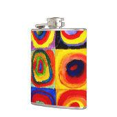 カンディンスキーFarbstudieクアドレイトスクウェア円アート フラスク (左)