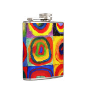カンディンスキーFarbstudieクアドレイトスクウェア円アート フラスク (右)