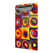 カンディンスキーFarbstudieクアドレイトスクウェア円アート ミニクリップボード (アングル2)