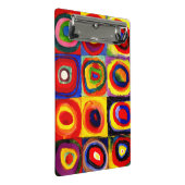 カンディンスキーFarbstudieクアドレイトスクウェア円アート ミニクリップボード (アングル)