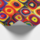 カンディンスキーFarbstudieクアドレイトスクウェア円アート ラッピングペーパー (角)