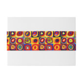 カンディンスキーFarbstudieクアドレイトスクウェア円アート 招待状ベリーバンド (裏面例)