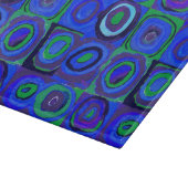 カンディンスキーFarbstudieブルークアッドレートスクエアサークル カッティングボード (角)