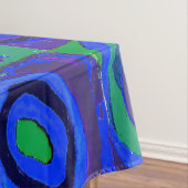 カンディンスキーFarbstudieブルークアッドレートスクエアサークル テーブルクロス (インサイチュ)