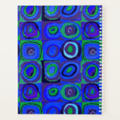 カンディンスキーFarbstudieブルークアッドレートスクエアサークル プランナー手帳 (裏面)