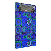 カンディンスキーFarbstudieブルークアッドレートスクエアサークル ミニクリップボード (アングル)