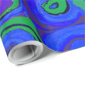 カンディンスキーFarbstudieブルークアッドレートスクエアサークル ラッピングペーパー (ロールコーナー)