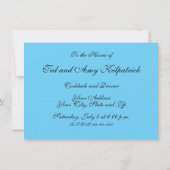 カンディンスキーFarbstudieブルークアッドレートスクエアサークル 招待状 (裏面)