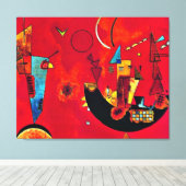 カンディンスキーMit und Gegen キャンバスプリント (インサイチュ (ウッドフロア))