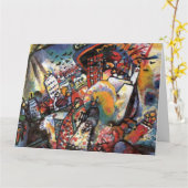 カンディンスキーMoscow Iシティスケープ絵画抽象芸術 カード (黄色い花)