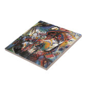 カンディンスキーMoscow Iシティスケープ絵画抽象芸術 タイル (側面)