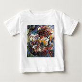 カンディンスキーMoscow Iシティスケープ絵画抽象芸術 ベビーTシャツ (正面)