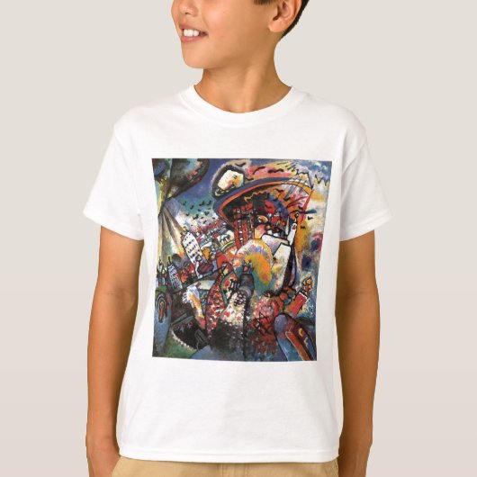 カンディンスキーMoscow Iシティスケープ絵画抽象芸術 Tシャツ (正面)
