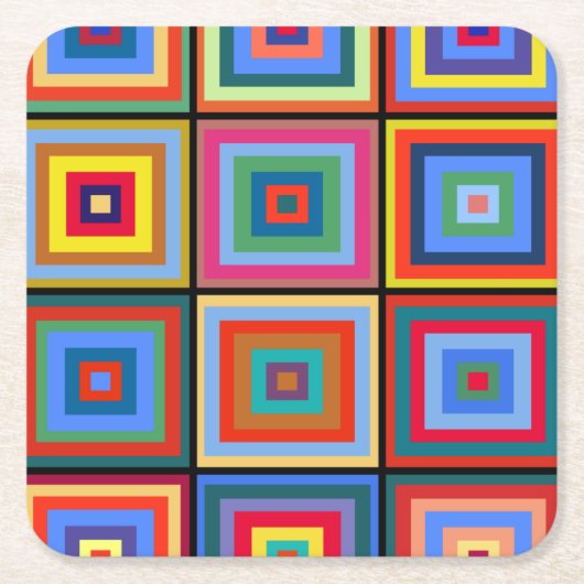 カンディンスキーNo. 52 ラウンドペーパーコースター (正面)