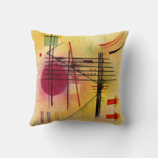 カンディンス鮮やかキー – 人気がある抽象芸術絵画, クッション (裏面)