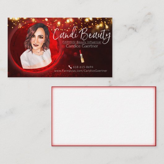 カンディ美しい名刺 名刺 (正面/裏面)