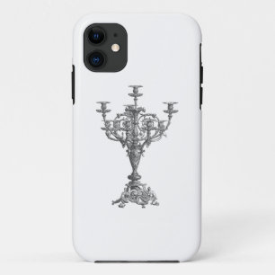 カンデラブラ燭台ラインアート iPhone 11 ケース