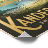 カンデルステグスイスイラストレーショントラベルアート ポスター (角)