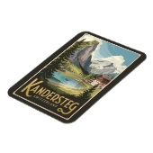 カンデルステグスイスイラストレーショントラベルアート マグネット (左側)