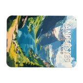 カンデルステグスイストラベルアートヴィンテージ マグネット (横)