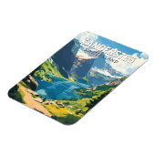 カンデルステグスイストラベルアートヴィンテージ マグネット (左側)