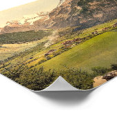 カンデルステグ村とブルムリスアルプ山グループ ポスター (角)