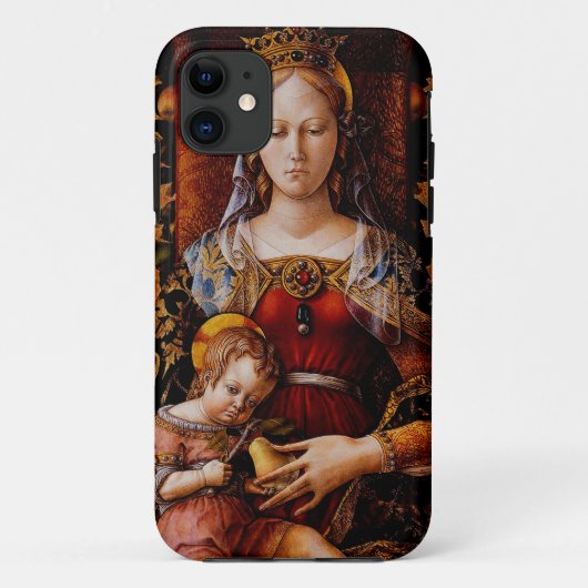 カンデレッタの聖母 カルロ・クリヴェッリ美術 Case-Mate iPhoneケース (裏面)