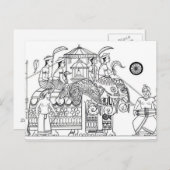 カンデ伝統的ィの所有カンディスリランカ ポストカード (正面/裏面)