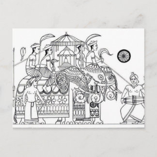 カンデ伝統的ィの所有カンディスリランカ ポストカード