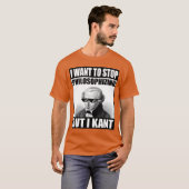 カントの面白画像 哲学する おもしろ哲学 フレンド Tシャツ (正面フル)