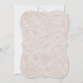 カントエレガントリー・シック・ピンク・ローズ・フラワー・バ結婚ードズ 招待状 (裏面)